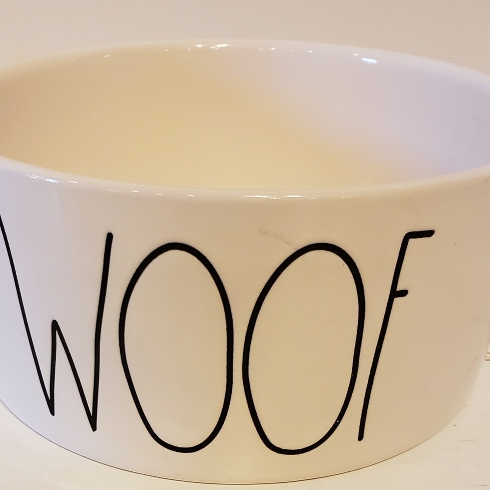 Rae Dunn doggie bowl "WOOF"